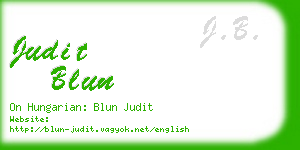 judit blun business card